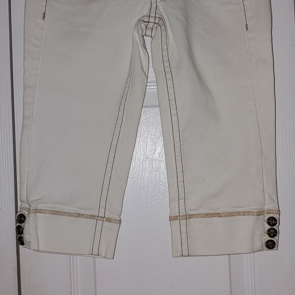 Industrial Cotton white bermuda jean shorts Sz 1 NWOT - Picture 2 of 5